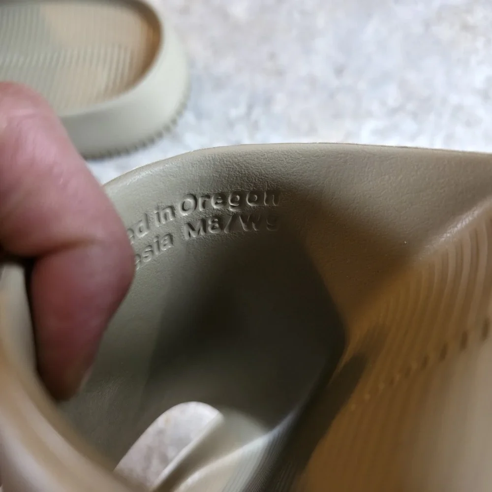 Nike Calm Slides Mens Khaki Brown Outdoor FD4116-201 Mens 8 / Womens 9 New